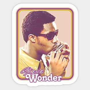 Stevie Wonder / Retro Aesthetic Fan Design Sticker